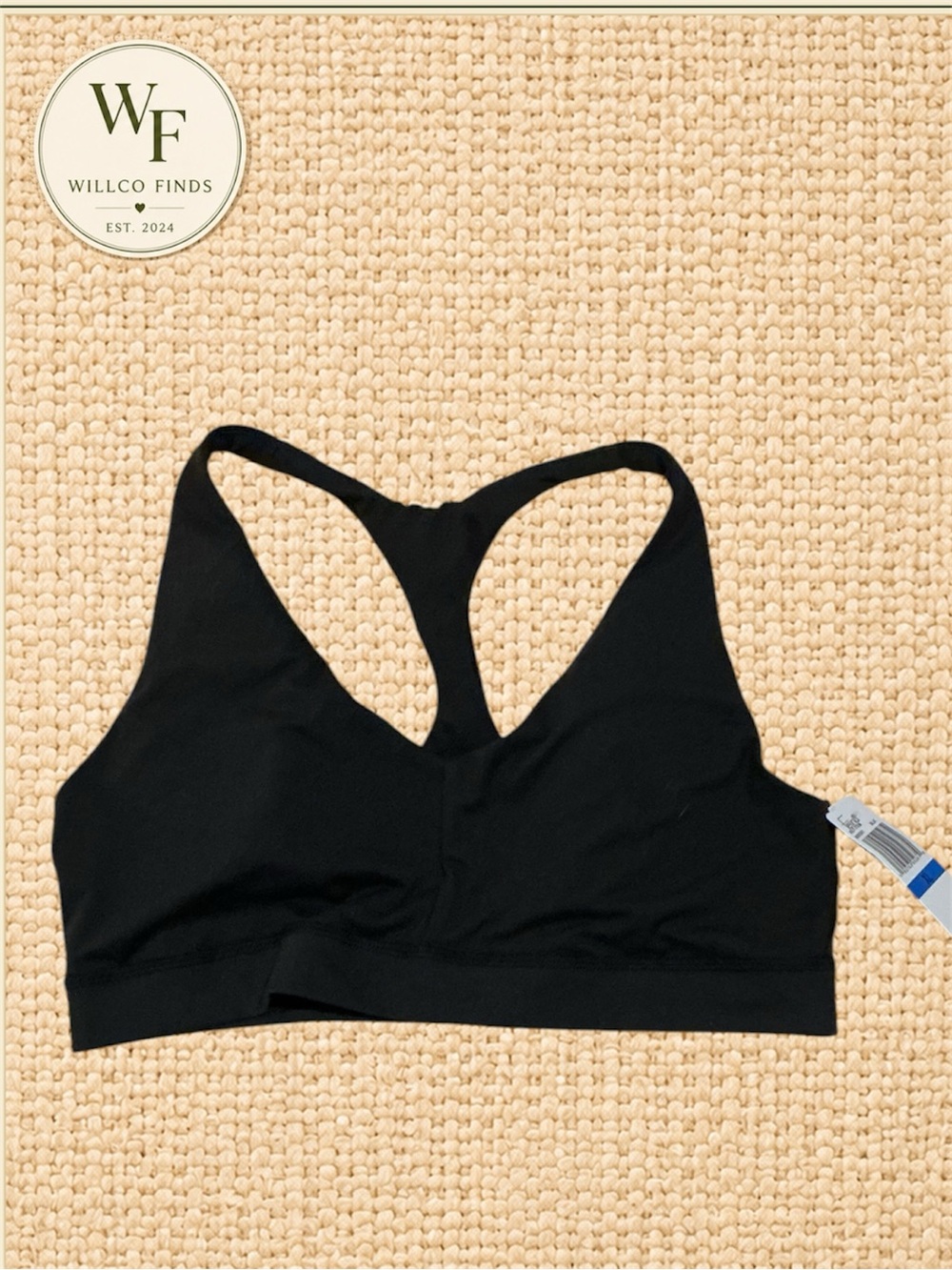 Felina Black Seamless Racerback Bralette Size XL NWT Comfort Lounge Bra